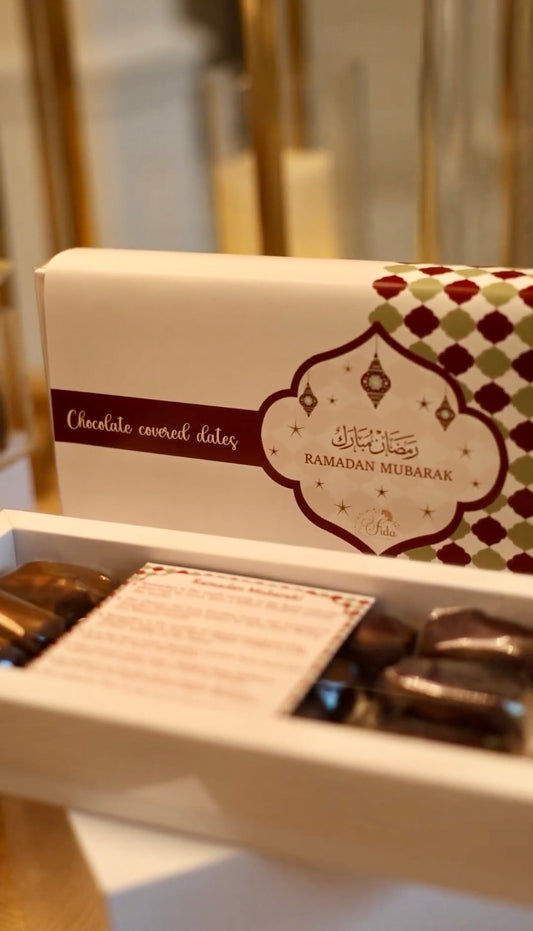 12 pcs.chocolate covered dates box