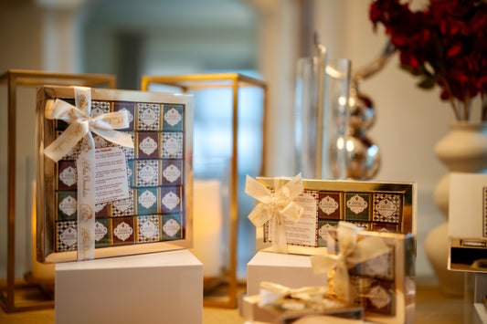 10 pcs. Ramadan chocolate gift gold box-Bestseller