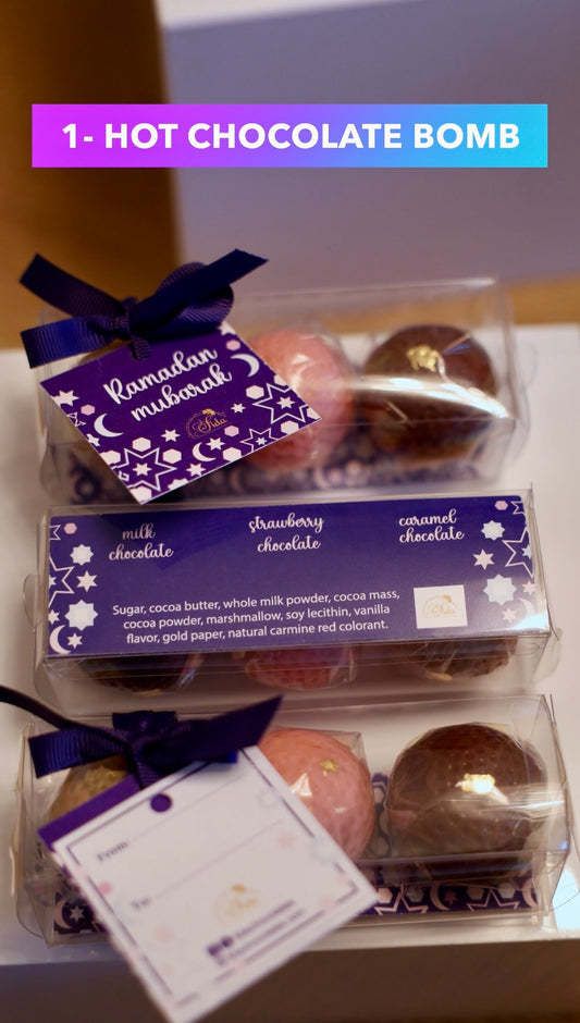 Mini hot chocolate bomb (set of 3)